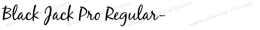 Black Jack Pro Regular字体转换